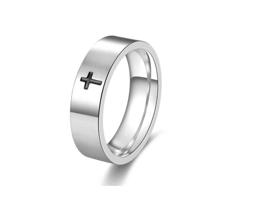 Men's Titanium Band Ring Religious Jewelry - Help Yourself