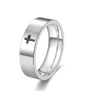 Men's titanium band ring