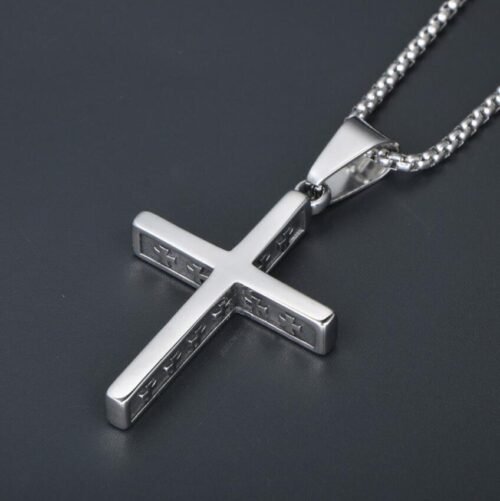 Unisex Stainless Steel Cross - Image 2