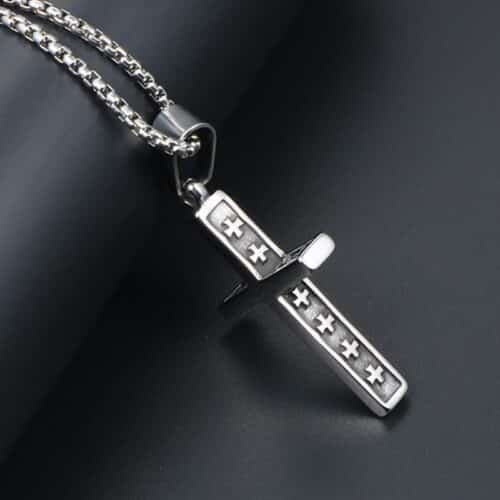 Unisex Stainless Steel Cross - Image 3