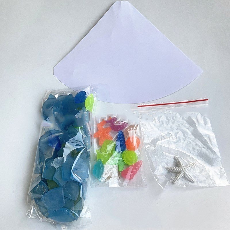 DIY Christmas Decoration Blue Christmas Tree Glass Creative Unique Decoration - Image 6