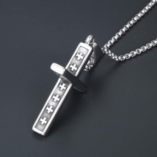 Unisex Stainless Steel Cross - Image 4